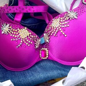 Vintage y2k Guess Marciano bling bustier rhinestone beaded studded jeweled bra